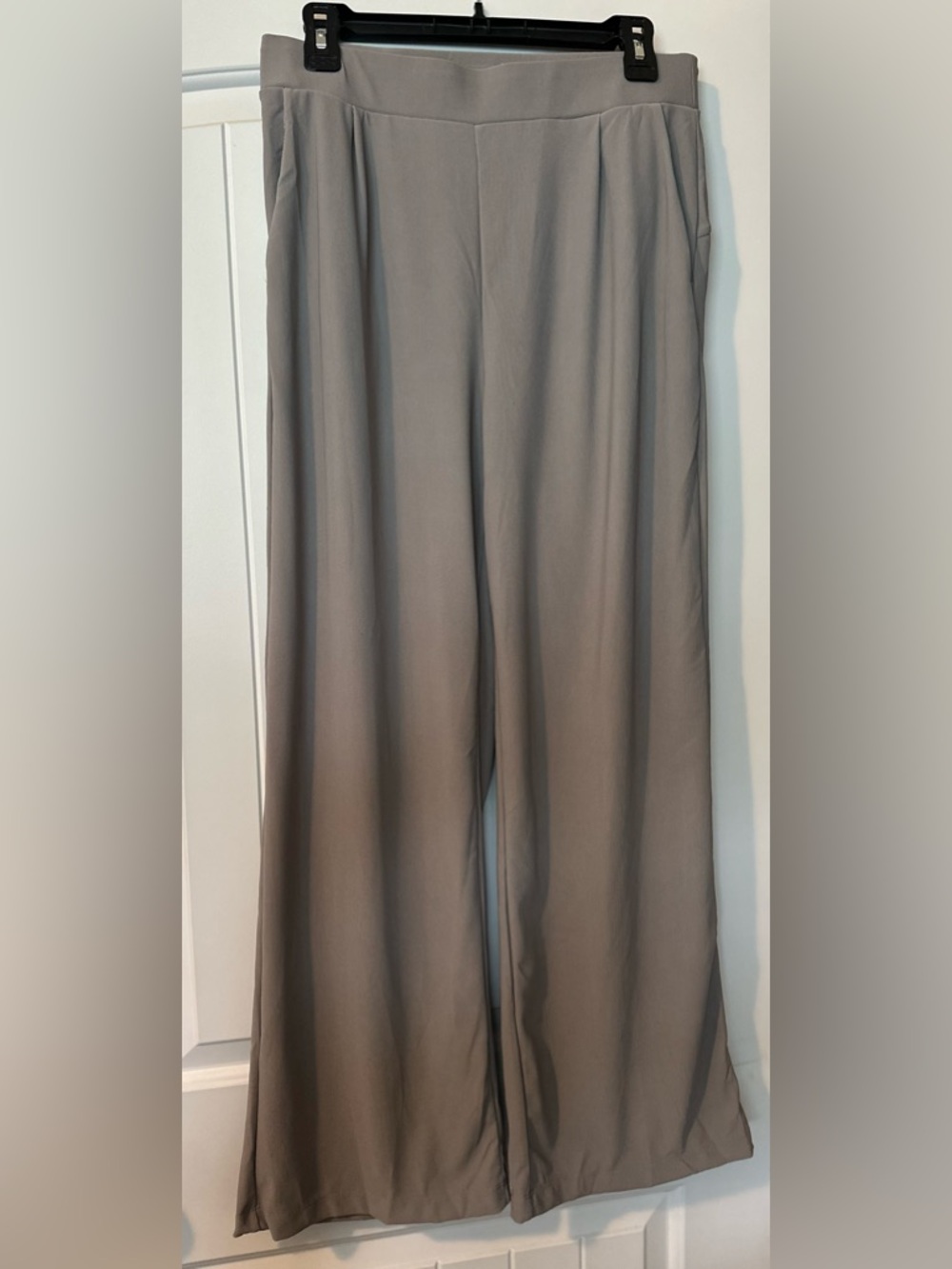 Halara Flex High Waisted Wide Leg Work Pants Gray Pocket Women’s Medium NWT